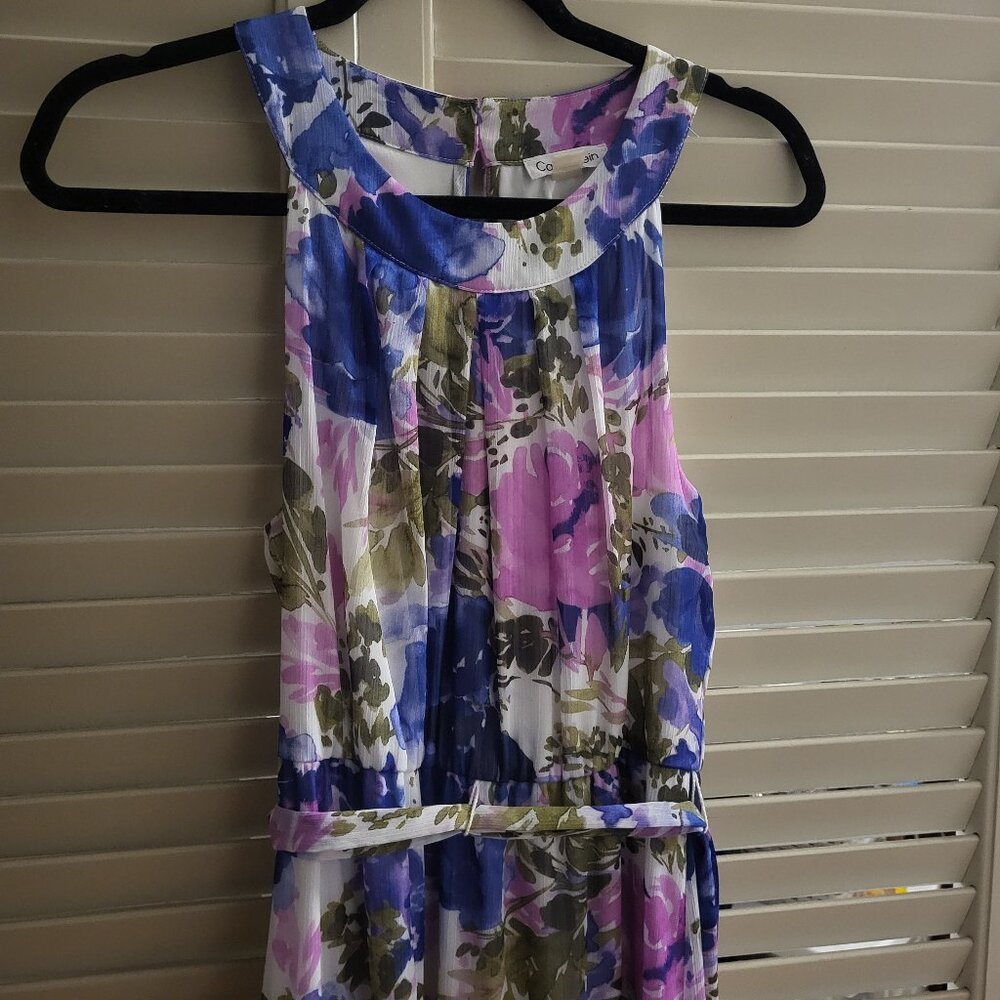 Calvin Klein Floral Maxi Summer Dress Size 8